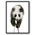 Panda Watercolour Art Canvas Print