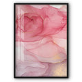 Pink And Golden Rose Canvas Print