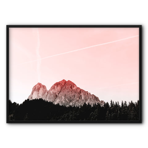 mountain-over-a-rose-sky-canvas-print