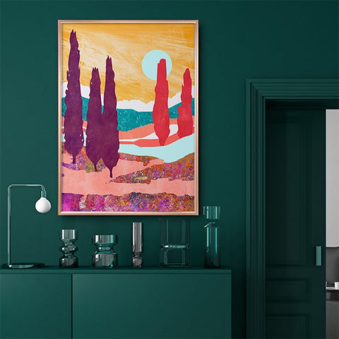 cypress-trees-in-the-sun-art-canvas-print