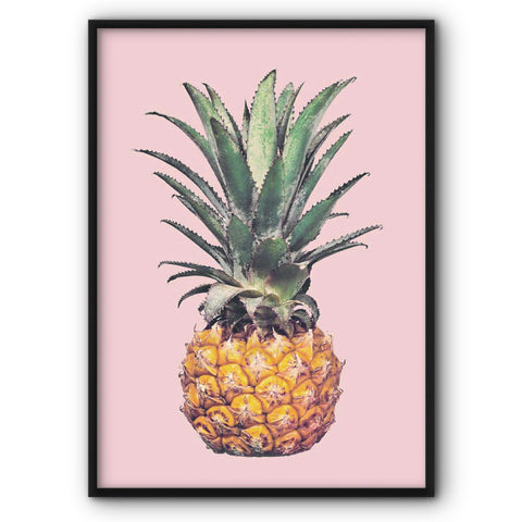 pineapple-on-the-pink-backgroun-canvas-print