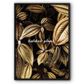 Golden Plant Canvas Print