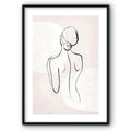Sensual Woman Silhouette No2 Art Print