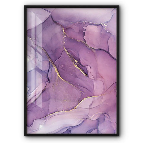 Purple And Golden River Canvas Print