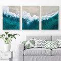 Turquoise Seashore Canvas Print 1