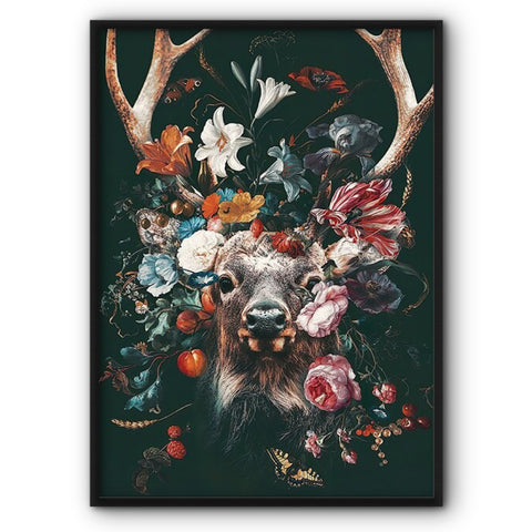 deer-in-flowers-canvas-print