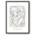 Abstract Line Art Figures No2 Canvas Print