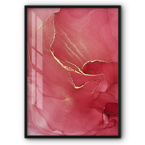 Red And Golden Rose Canvas Print