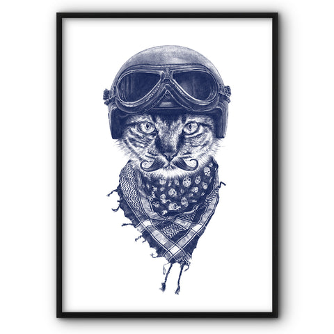 biker-cat-canvas-print
