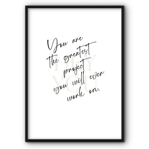 You Are The Greatest Project Canvas Print
