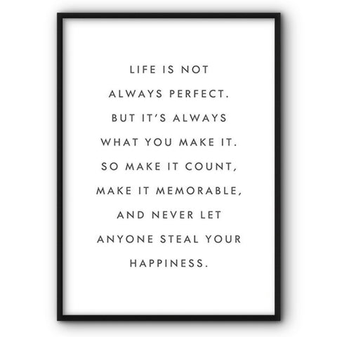 life-is-always-what-you-make-it-canvas-print