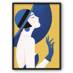 Girl In A Blue Hat Canvas Print