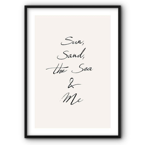 Sun, Sand, The Sea & Me Canvas Print