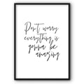 Don't Worry Canvas Print