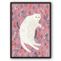White Kitty Canvas Print