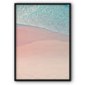 Set of 2 Pink Shore Blue Sea Canvas Prints