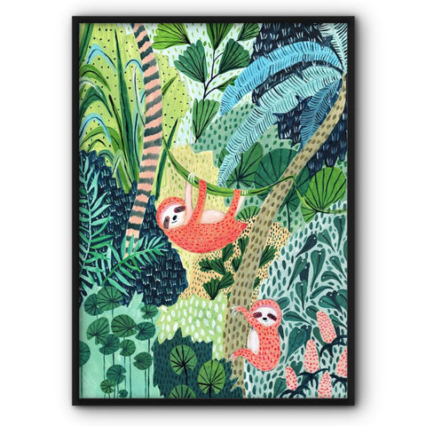 sloth-on-the-liane-art-print