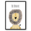 Be Brave Lion Canvas Print