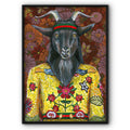 Fabulous Fashionista Black Goat Canvas Print