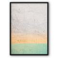Turquoise And Yellow Canvas Print
