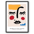 Picasso Style Sleepy Face Canvas Print