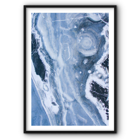 Blue Geode Canvas Print 1
