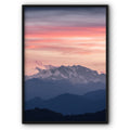 Sunset In The Mountains Canvas Print 2