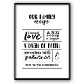 Our Family Recipe Canvas Print