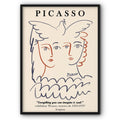 Picasso Two Women and Dove Canvas Print