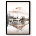 Mountain & Winter Forest Canvas Print