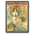Mucha Monaco Monte Carlo Canvas Print