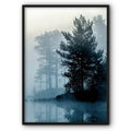 Trees By The Lake Canvas Print