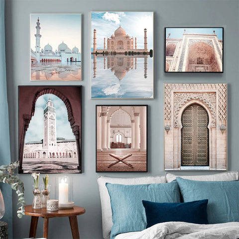 Mosque In The Sun Canvas Print
