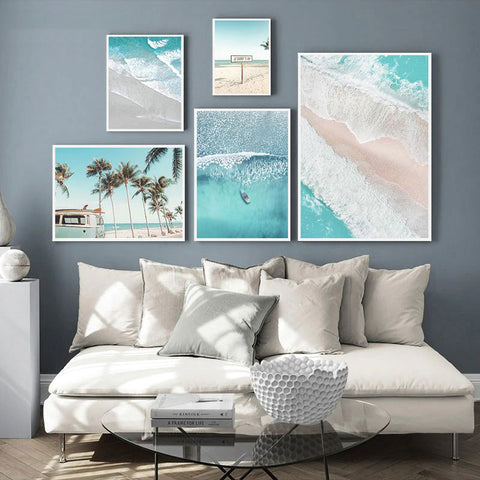 Ocean Shore Line Canvas Print