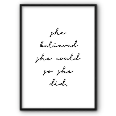 She Believed She Could Canvas Print