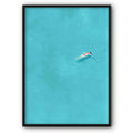 Girl In Blue Waters Canvas Print
