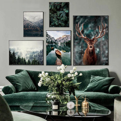 Deer In The Wild Canvas Print