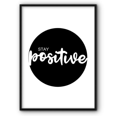 Stay Positive Canvas Print
