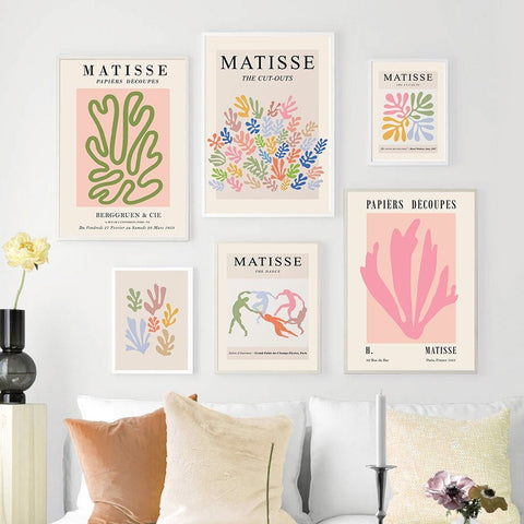 Matisse Papiers Decoupe Canvas Print