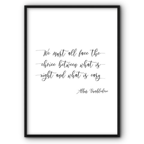 Right Vs Easy Choice Canvas Print