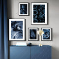 Flowers In Blue Canvas Print No6
