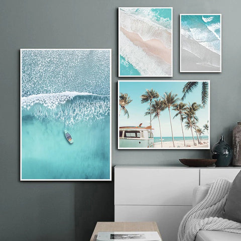 Ocean Shore Line Canvas Print