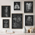 Lungs Anatomy Chalkboard Illustration Canvas Print