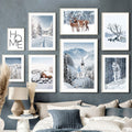 Winter Cabins Canvas Print