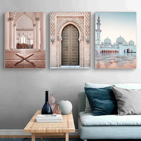 white-mosque-square-canvas-print