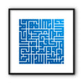 Ikhlas (Sincerity) In Blue Canvas Print