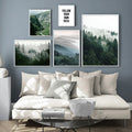 Foggy Pine Forest 2 Canvas Print
