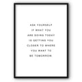 Ask Yourself Canvas Print