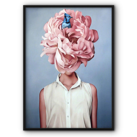 Pink Peony Lady No2 Art Print