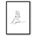 All You Need Is Love Canvas Print